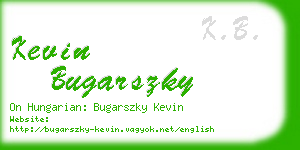 kevin bugarszky business card